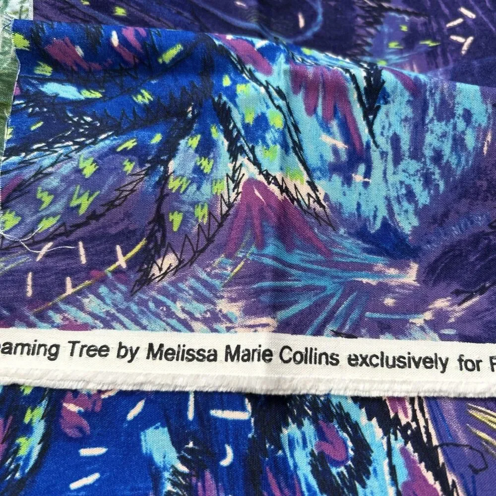Colorful Cotton Quilting Fabric Textile Art Lisa Audit Peacock Print Lot 6 Pc